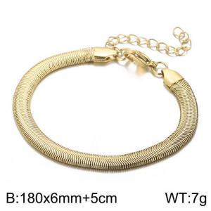 Stainless Steel Gold-plating Bangle - KB156575-Z