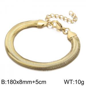 Stainless Steel Gold-plating Bangle - KB156577-Z