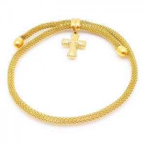 Stainless Steel Gold-plating Bracelet - KB156779-KD