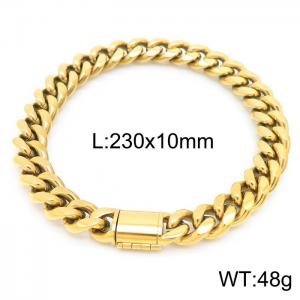 Stainless Steel Gold-plating Bracelet - KB156934-KFC