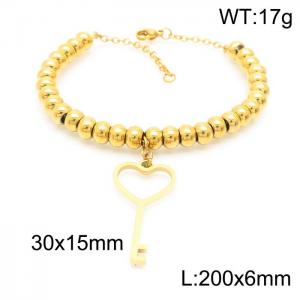 Stainless Steel Gold-plating Bracelet - KB157219-Z