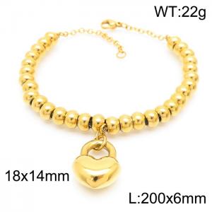 Stainless Steel Gold-plating Bracelet - KB157221-Z