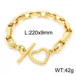 Stainless Steel Gold-plating Bracelet - KB157228-Z