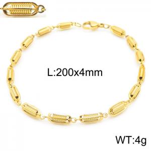 Stainless Steel Gold-plating Bracelet - KB157251-Z