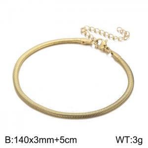Stainless Steel Gold-plating Bangle - KB157262-Z