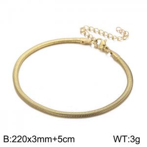 Stainless Steel Gold-plating Bangle - KB157264-Z