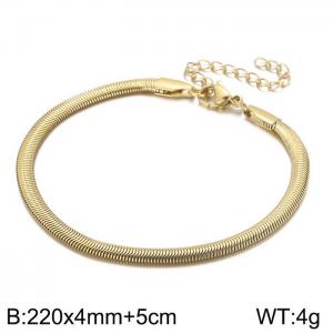 Stainless Steel Gold-plating Bangle - KB157268-Z