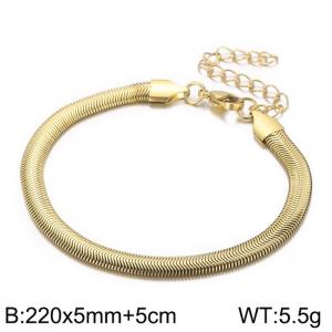 Stainless Steel Gold-plating Bangle - KB157270-Z