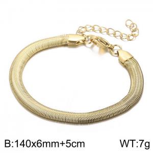 Stainless Steel Gold-plating Bangle - KB157273-Z