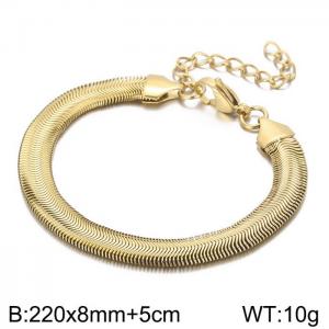 Stainless Steel Gold-plating Bangle - KB157280-Z