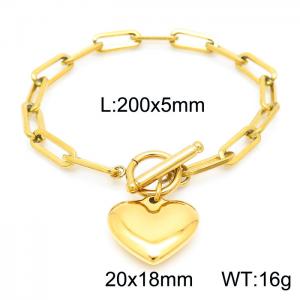 Stainless Steel Gold-plating Bracelet - KB157290-Z