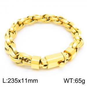 Stainless Steel Gold-plating Bracelet - KB157307-KFC