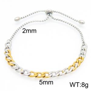 Stainless Steel Gold-plating Bracelet - KB157680-Z