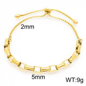 Stainless Steel Gold-plating Bracelet - KB157685-Z