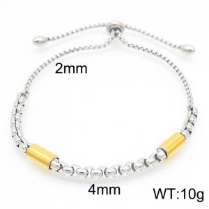 Stainless Steel Gold-plating Bracelet - KB157688-Z