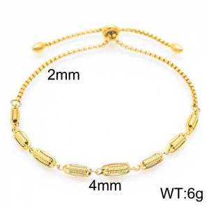 Stainless Steel Gold-plating Bracelet - KB157702-Z