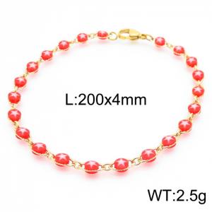 Stainless Steel Gold-plating Bracelet - KB157721-Z