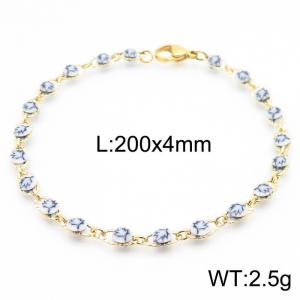 Stainless Steel Gold-plating Bracelet - KB157724-Z