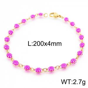 Stainless Steel Gold-plating Bracelet - KB157725-Z