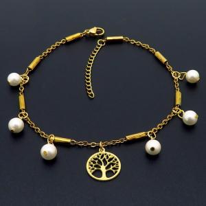 Stainless Steel Gold-plating Bracelet - KB162767-DL