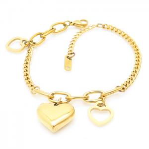 Stainless Steel Gold-plating Bracelet - KB163014-RY