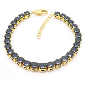 Stainless Steel Stone Bracelet - KB163289-HR