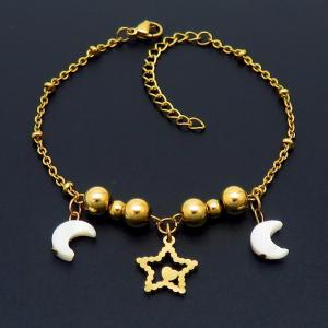 Stainless Steel Gold-plating Bracelet - KB163353-MN