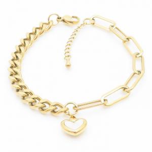 Stainless Steel Gold-plating Bracelet - KB164632-HR