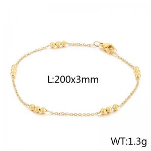 Women's minimalist stainless steel bead bracelet - KB165155-Z