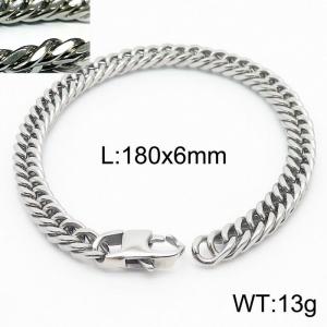 Korean version of simple unisex encryption riding whip chain bracelet - KB165977-ZZ