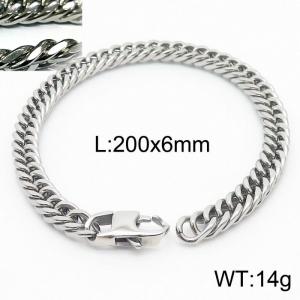 Korean version of simple unisex encryption riding whip chain bracelet - KB165978-ZZ