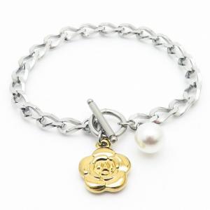 Stainless Steel Gold-plating Bracelet - KB166170-BJ