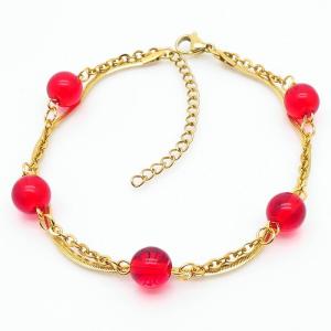 Stainless Steel Gold-plating Bracelet - KB166174-BJ