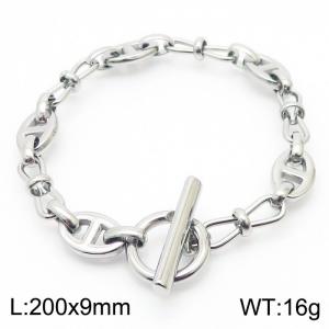 Stainless Steel Day chain OT buckle neutral Japanese and Korean bracelets - KB167018-Z