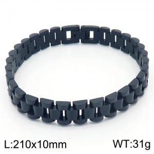 Black Classic Foreign Trade Stainless Steel Adjustable Strap Bracelet - KB167050-K