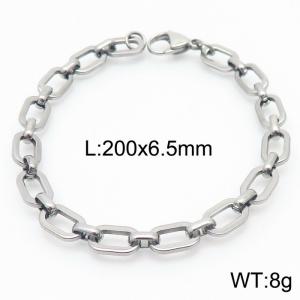 Fashion simple stainless steel 6.5mm handmade chain made of bracelet - KB167063-Z