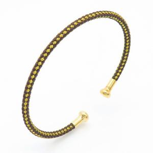 Stainless Steel Gold-plating Bangle - KB167454-QY