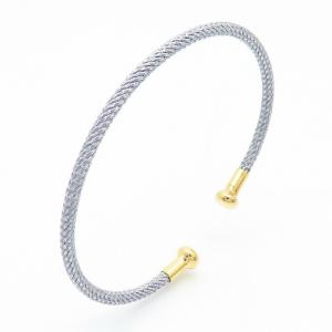 Stainless Steel Gold-plating Bangle - KB167456-QY
