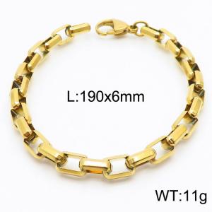 Fashion Korean version cut edge long box chain neutral wind bracelet - KB167751-Z