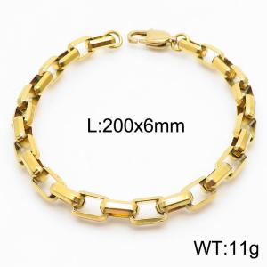 Fashion Korean version cut edge long box chain neutral wind bracelet - KB167753-Z