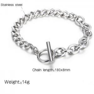 Stainless steel OT buckle bracelet - KB168043-Z