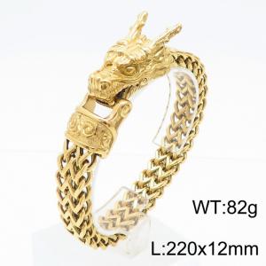 Stainless Steel Gold-plating Bracelet - KB169234-KJX