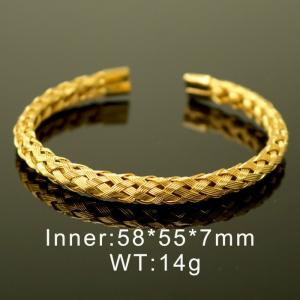 Fashion titanium steel braided wire bracelet - KB170141-WGHL