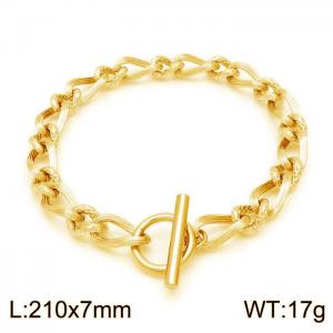 Stainless steel OT buckle bracelet - KB170898-Z