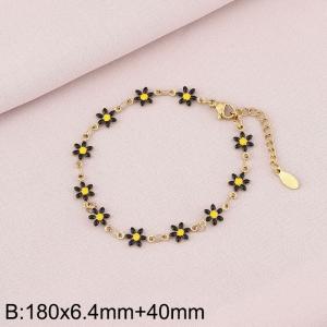 Stainless steel petal bracelet - KB170959-Z
