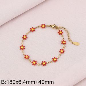 Stainless steel petal bracelet - KB170962-Z