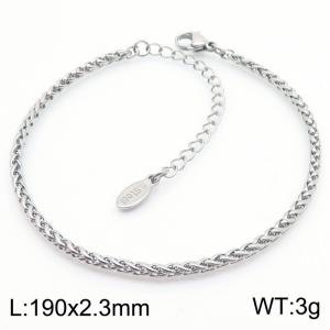 Japanese and Korean stainless steel corn chain minimalist women's bracelet - KB181484-Z