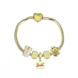 Stainless Steel Gold-plating Bracelet - KB182056-PA