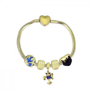 Stainless Steel Gold-plating Bracelet - KB182059-PA