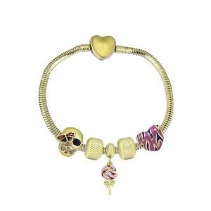 Stainless Steel Gold-plating Bracelet - KB182062-PA